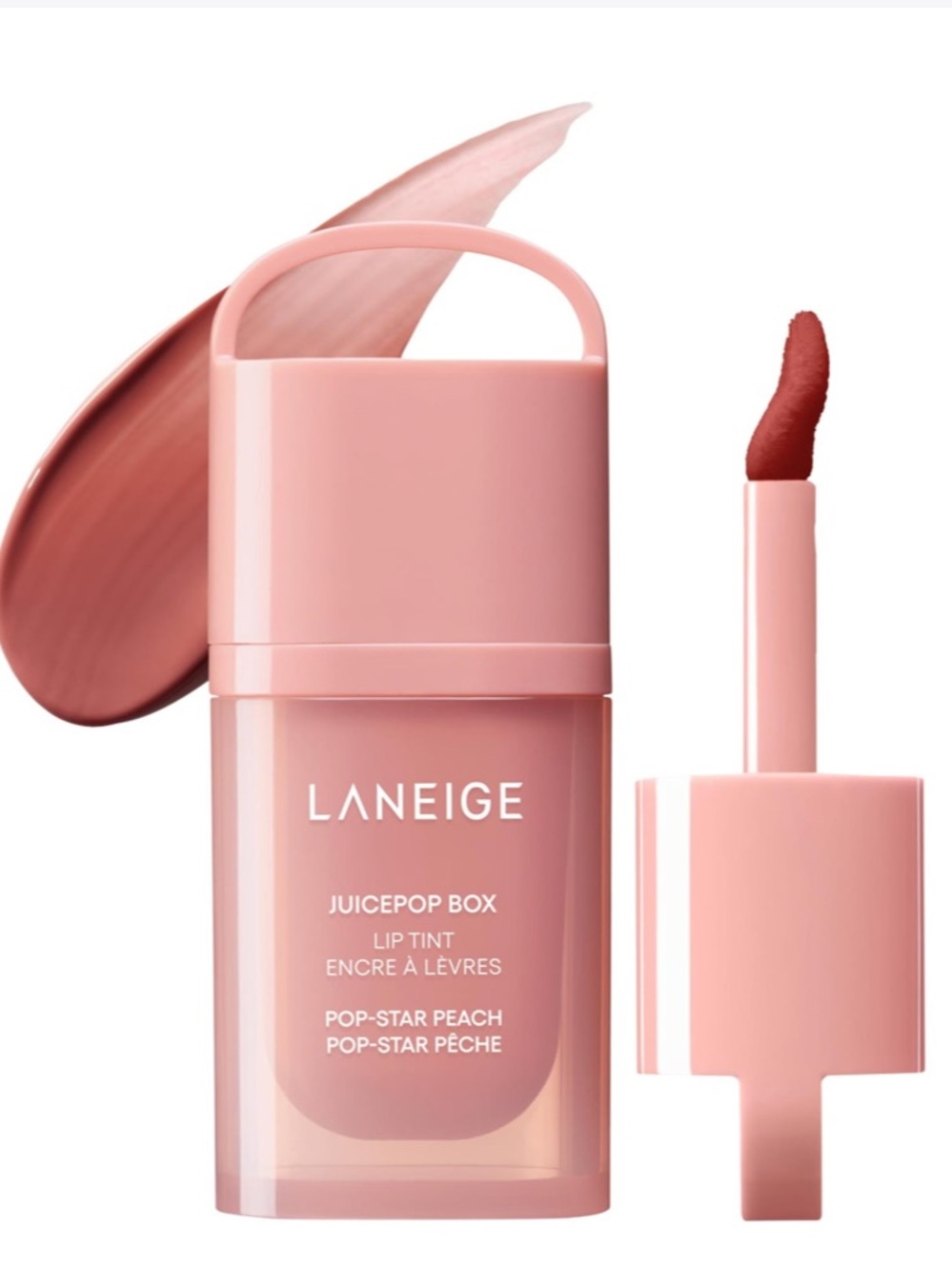 LANEIGE Juicepop Box Lip Tint — Pop-Star Peach (Soft Nude Peach)